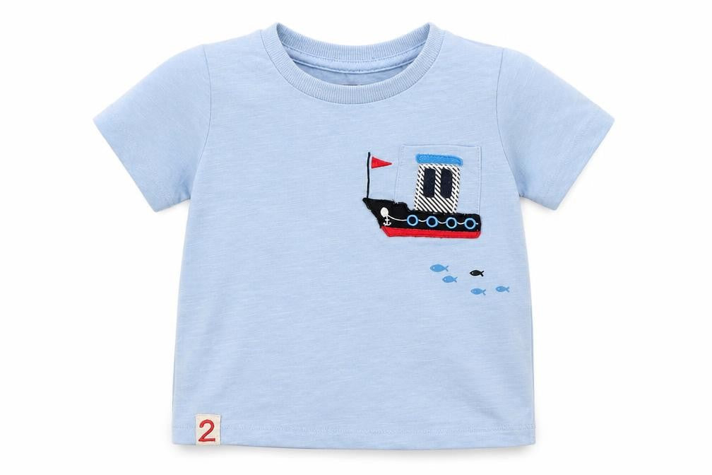 Next Boys Blue   Basic T-Shirt Size 12 Months