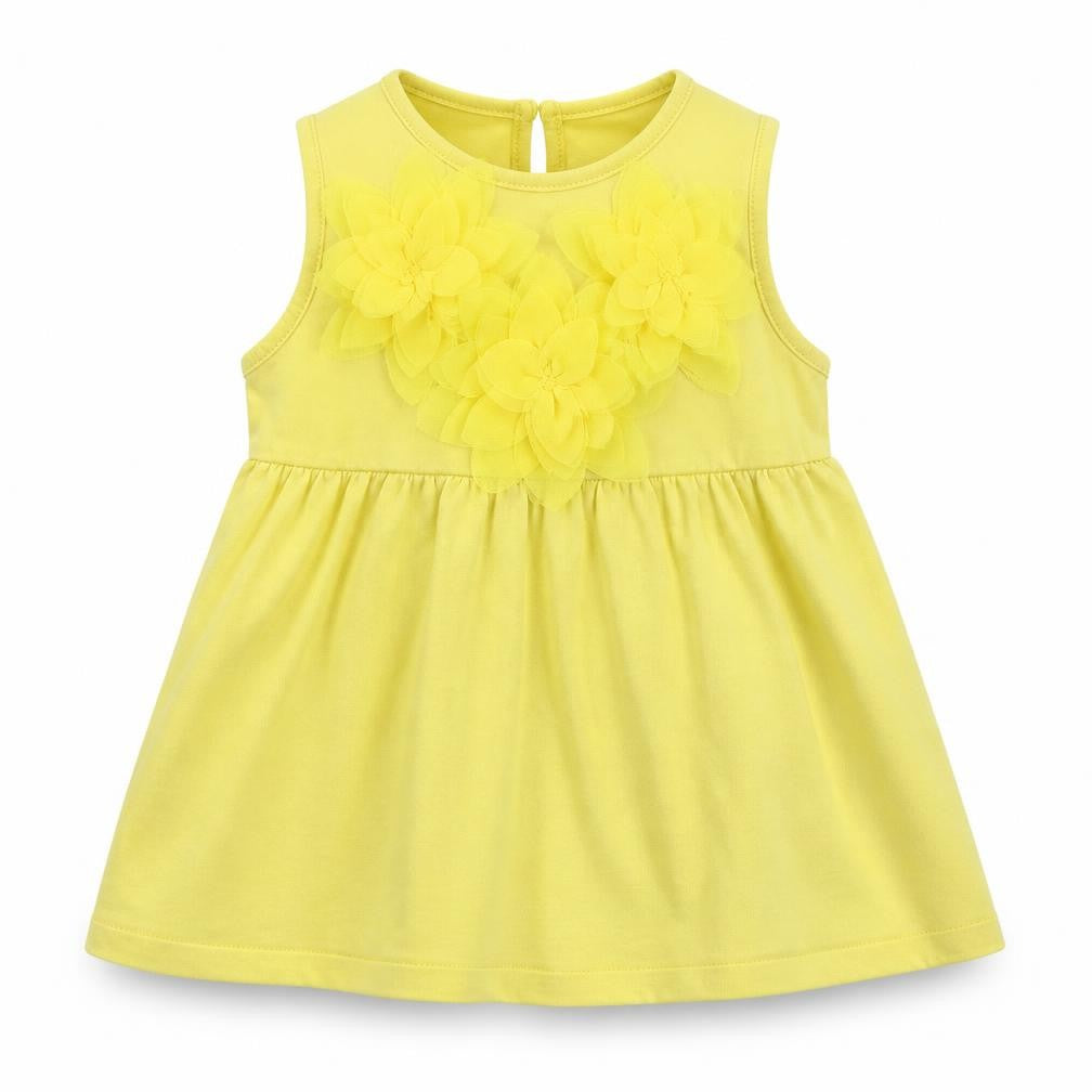 Front view of Debenhams girls’ yellow basic blouse, size 3, years