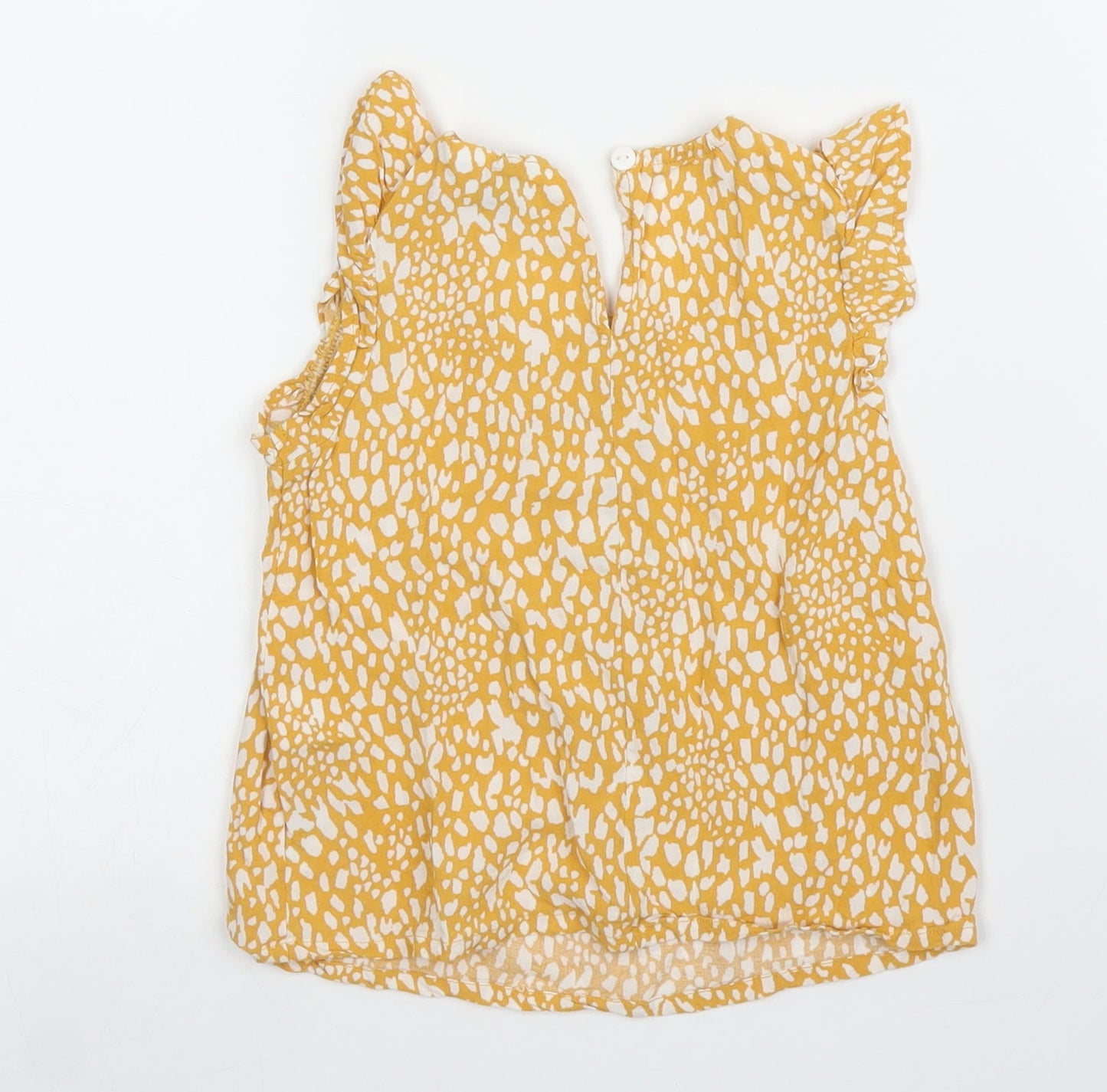 Primark Girls Yellow   Basic Blouse Size 3 Years