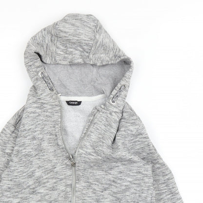 Preloved George Womens Grey   Full Zip Hoodie - Detail