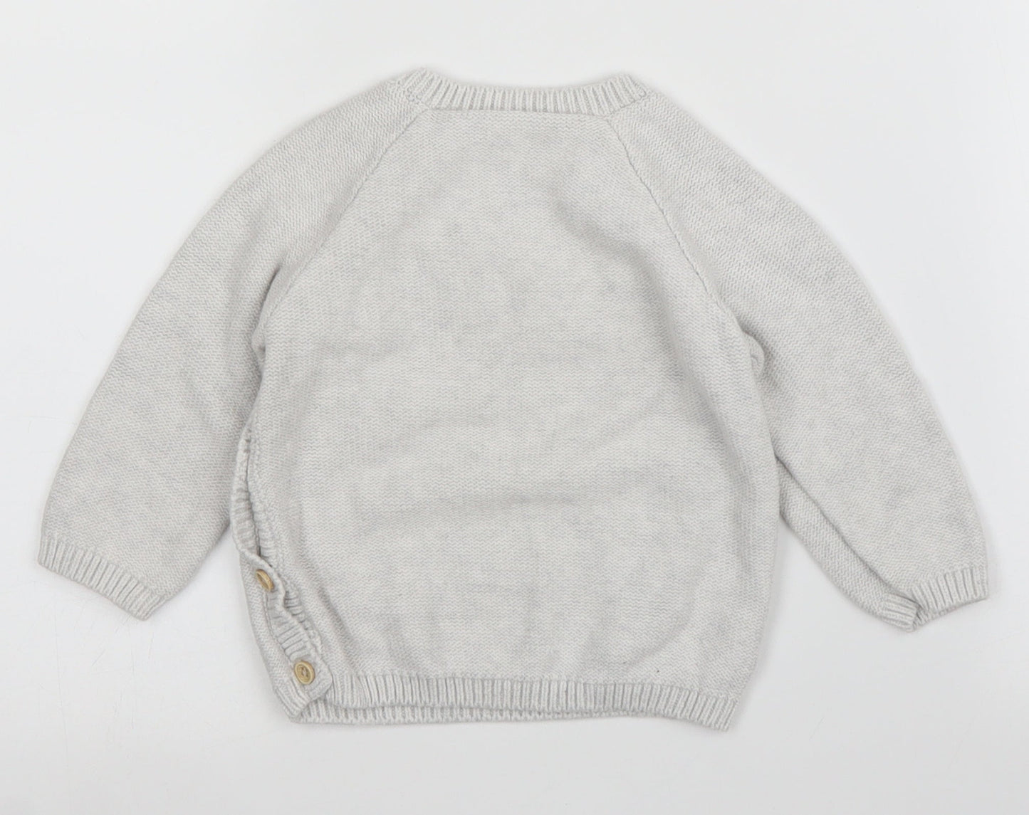 George Girls Grey   Pullover Jumper Size 6-9 Months