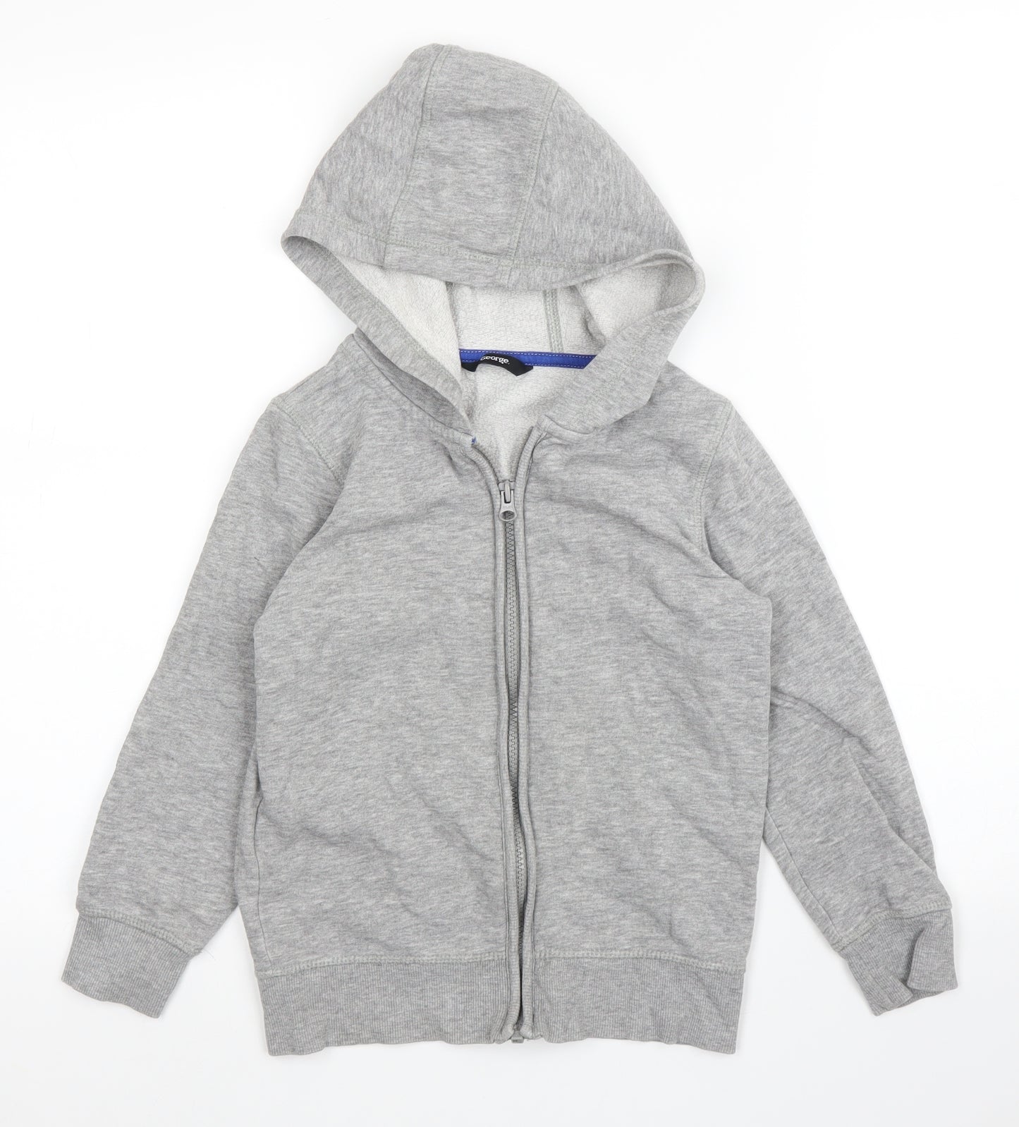 George Boys Grey   Full Zip Hoodie Size 6 Years