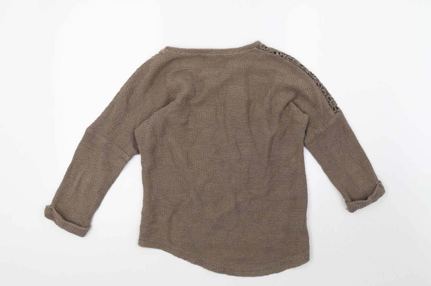 NEXT Womens Brown  Knit Pullover Sweatshirt Size 12