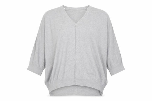 F&F Womens Grey  Knit Pullover Sweatshirt Size 14