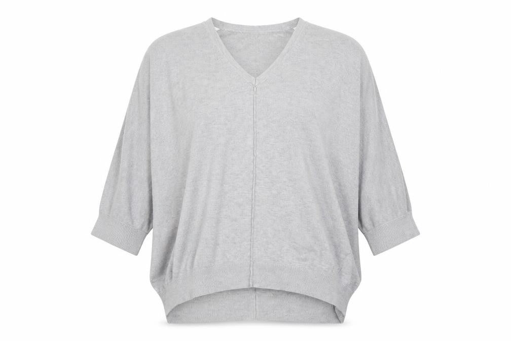 F&F Womens Grey  Knit Pullover Sweatshirt Size 14