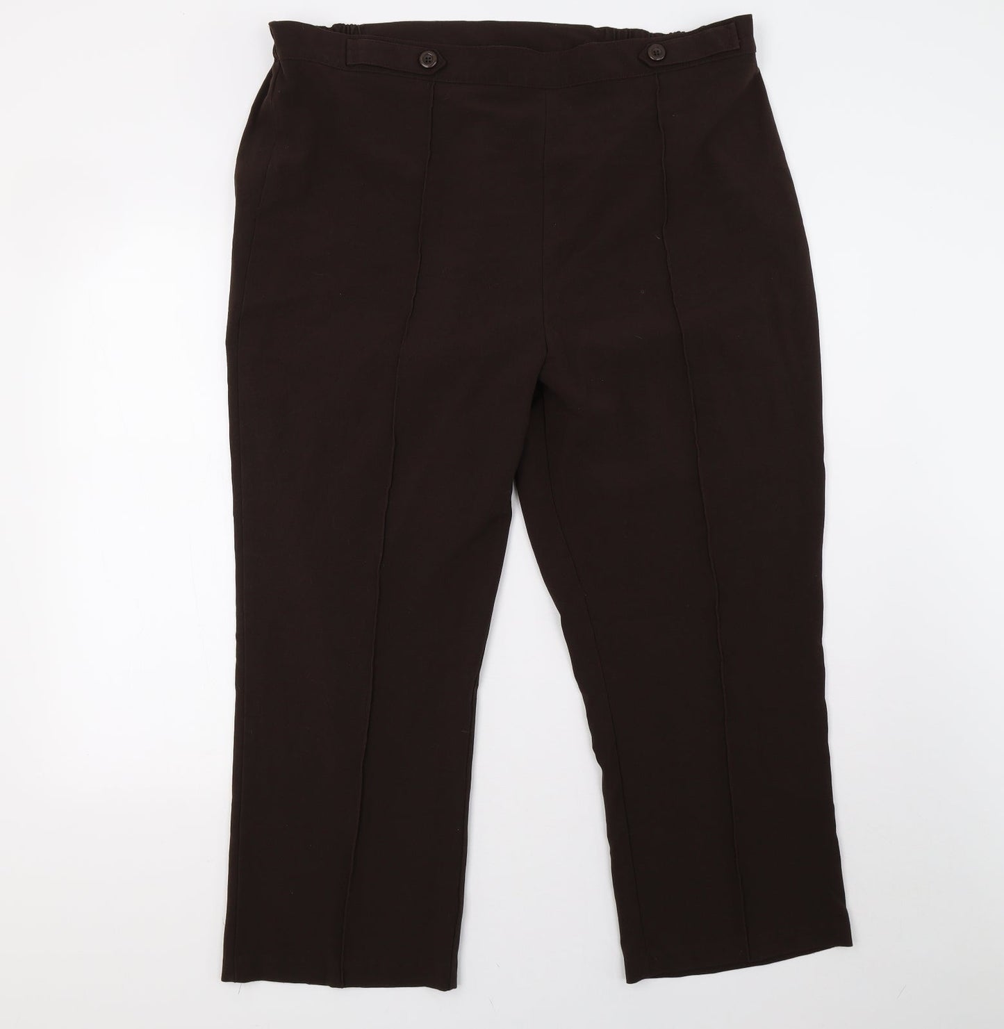 feliac Womens Brown   Trousers  Size 20 L28 in