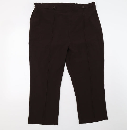 feliac Womens Brown   Trousers  Size 20 L28 in
