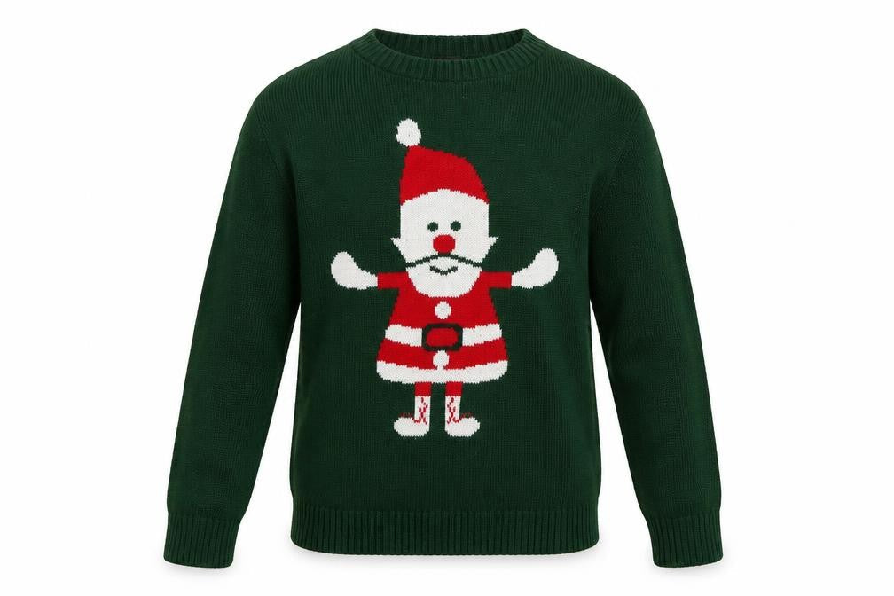 Global Mens Green  Knit Pullover Sweatshirt Size M