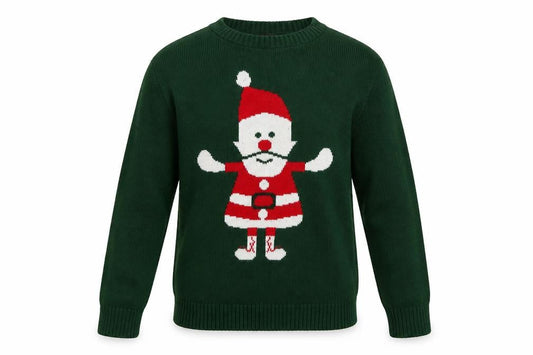 Global Mens Green  Knit Pullover Sweatshirt Size M