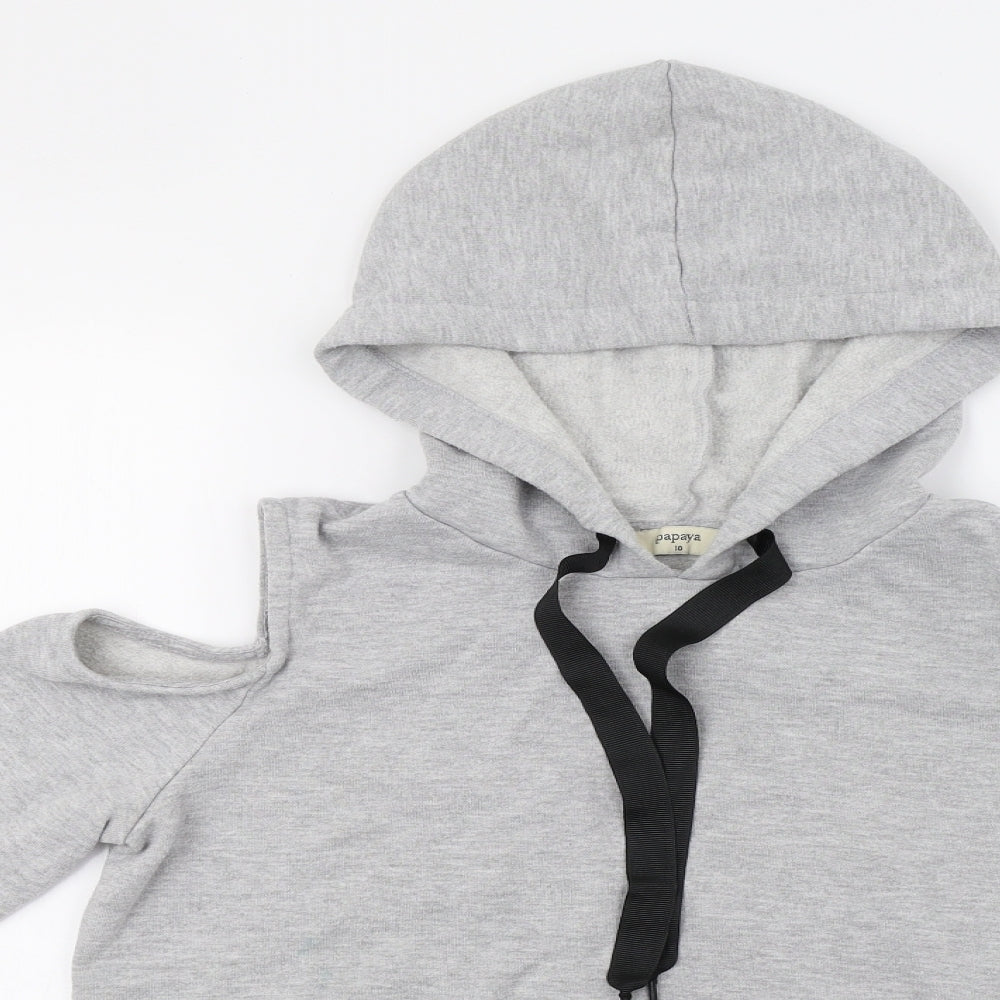 Matalan Womens Grey   Pullover Hoodie Size 10
