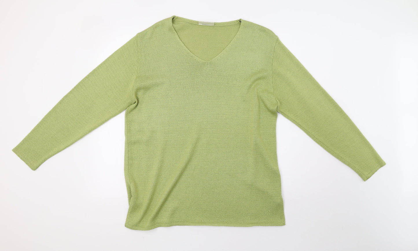 BHS Womens Green  Knit Pullover Sweatshirt Size 16