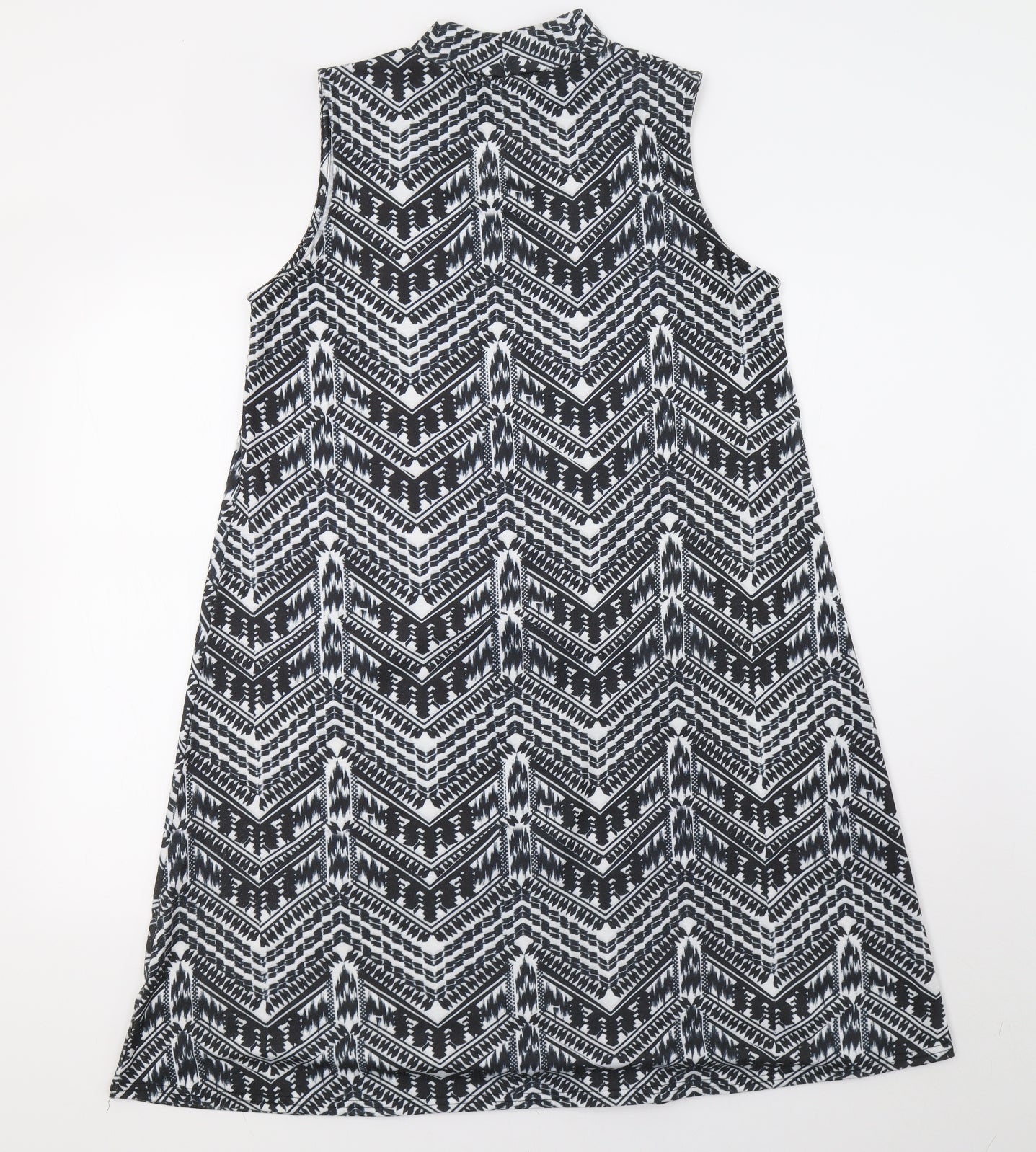 Therapy Womens Black Geometric  A-Line  Size M