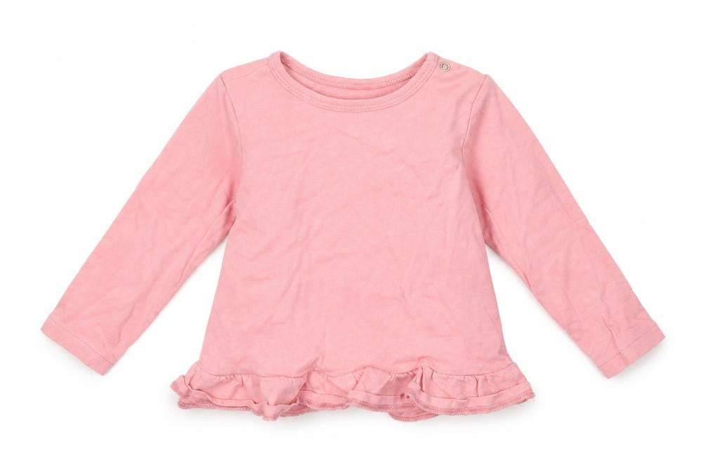 H&M Girls Pink   Basic T-Shirt Size 9-12 Months