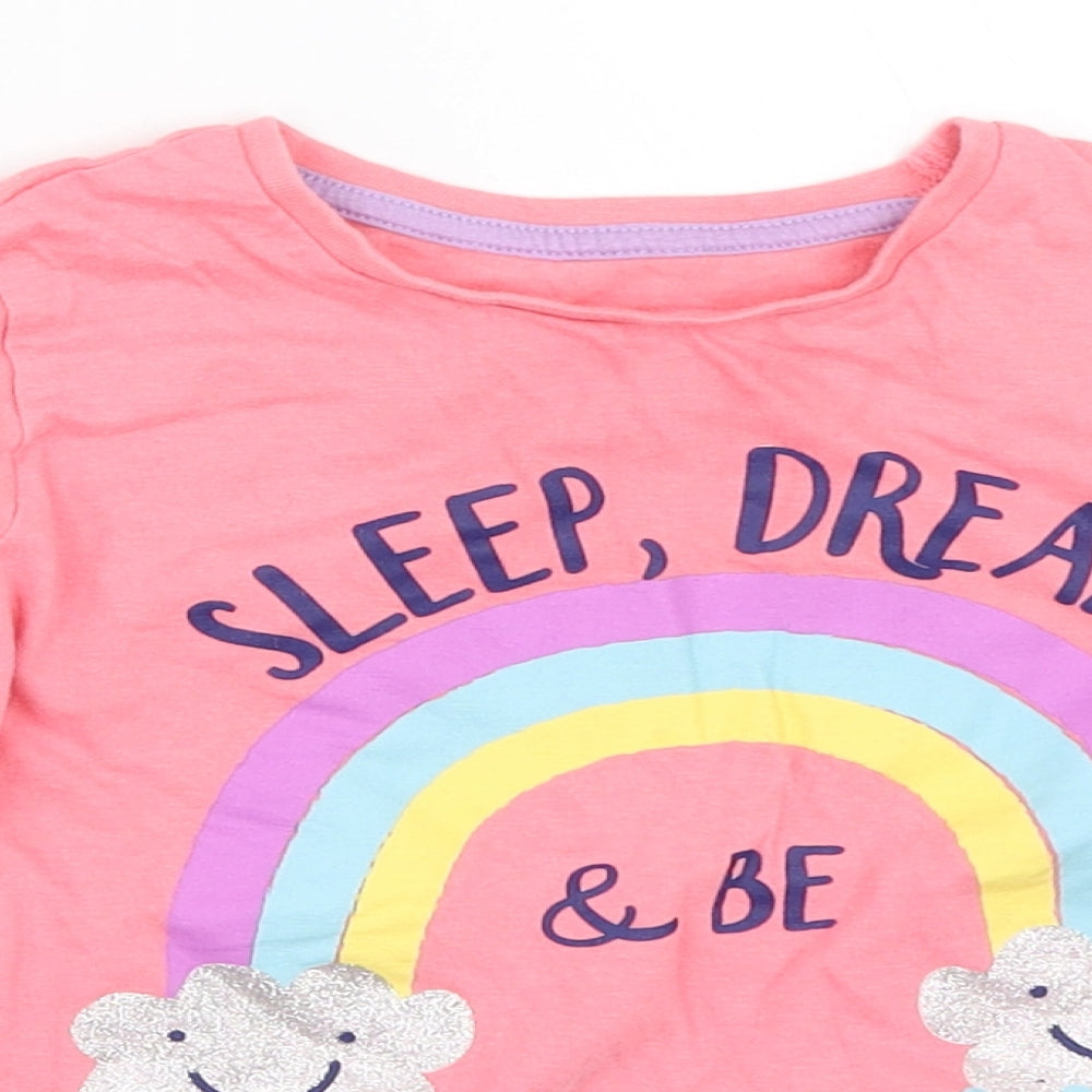 Studio Girls Pink Solid  Top Pyjama Top Size 5-6 Years