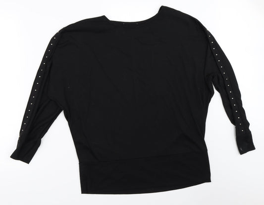 New Look Womens Black   Pullover Sweatshirt Size 14