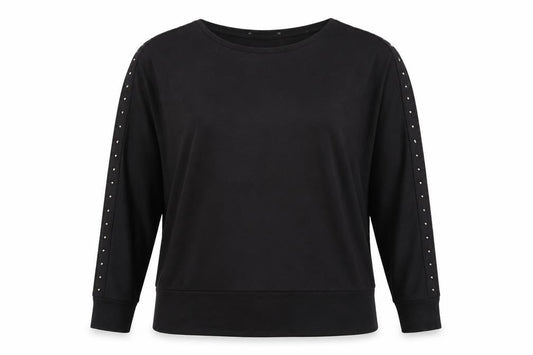 New Look Womens Black   Pullover Sweatshirt Size 14