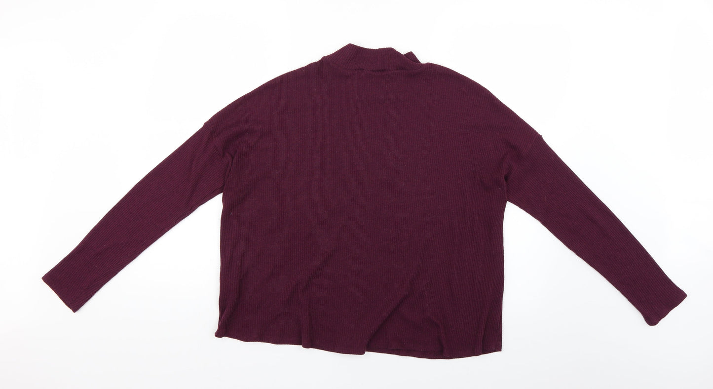 H&M Womens Purple   Basic Blouse Size M