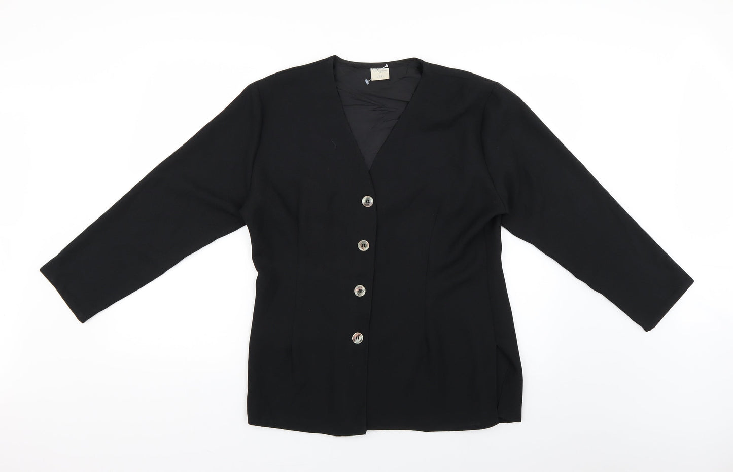 styles Womens Black   Jacket Blazer Size 14