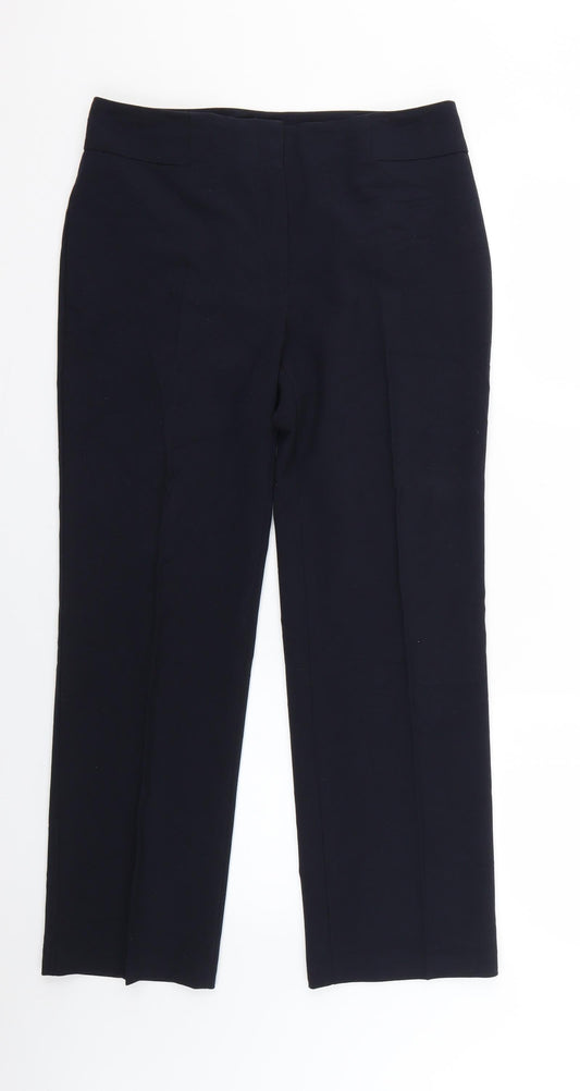 Marks and Spencer Womens Blue   Trousers  Size 10 L25 in