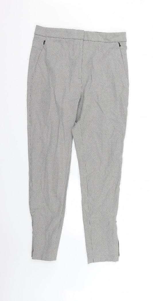 Marks and Spencer Womens Multicoloured Check  Trousers  Size 12 L27 in