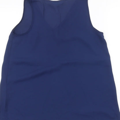 Dorothy Perkins Womens Blue   Basic Blouse Size 8