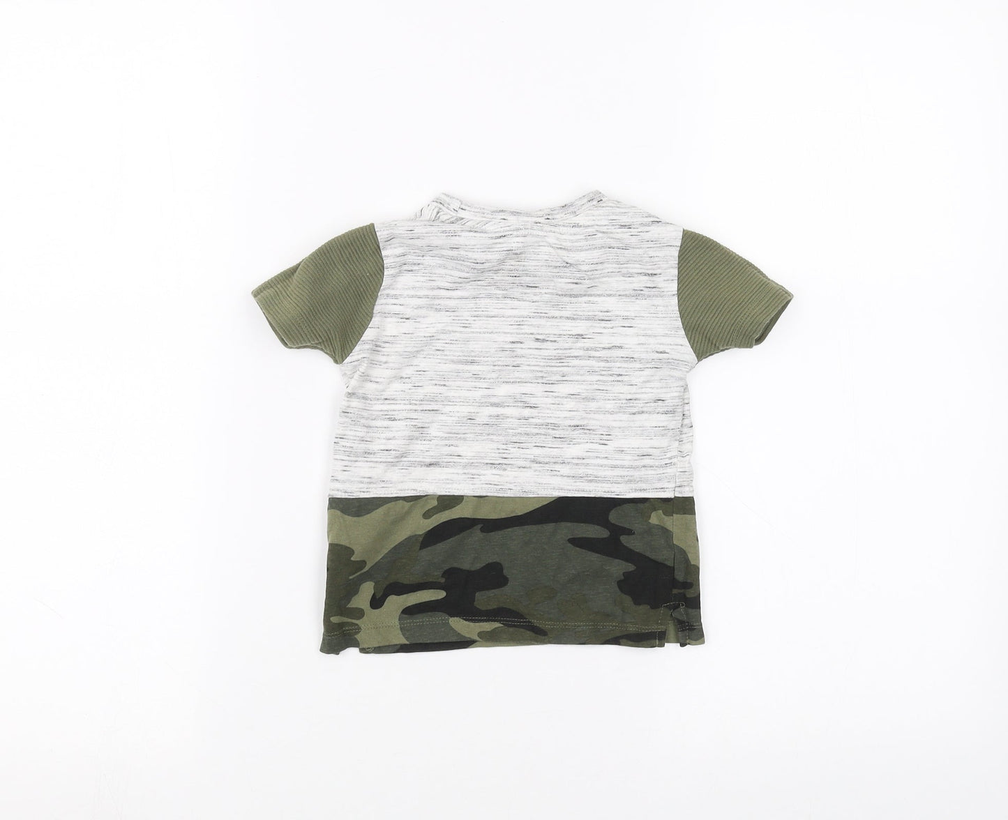 Primark Baby Green Camouflage  Basic T-Shirt Size 12-18 Months
