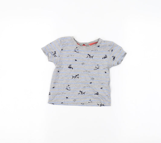 Primark Baby Grey   Basic T-Shirt Size 12-18 Months