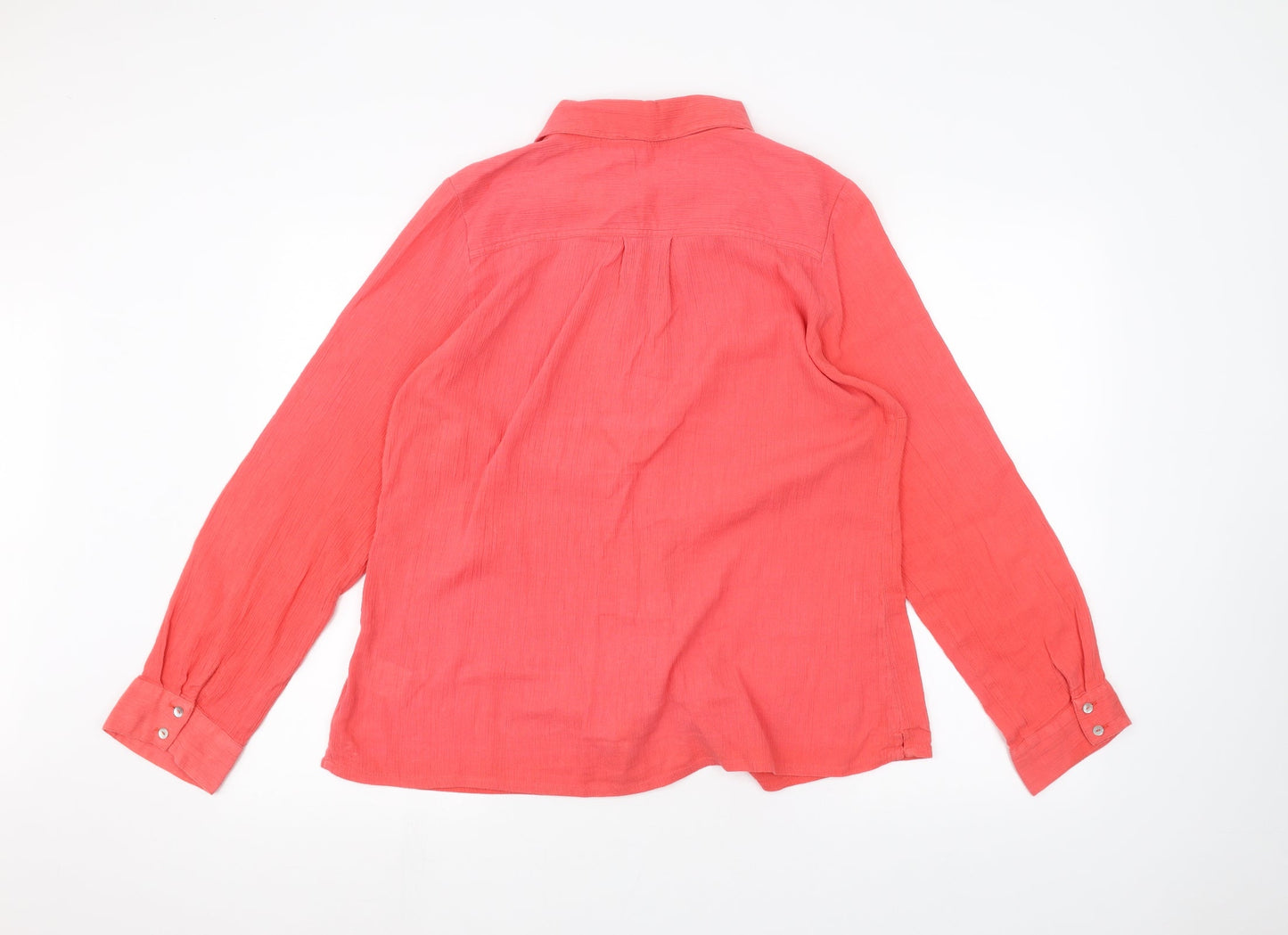 DASH Womens Pink   Basic Button-Up Size 14
