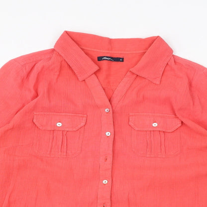 Dash Womens Pink   Basic Button-Up Size 14