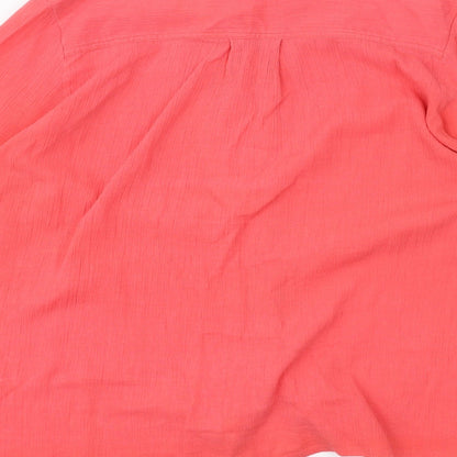 Dash Womens Pink   Basic Button-Up Size 14