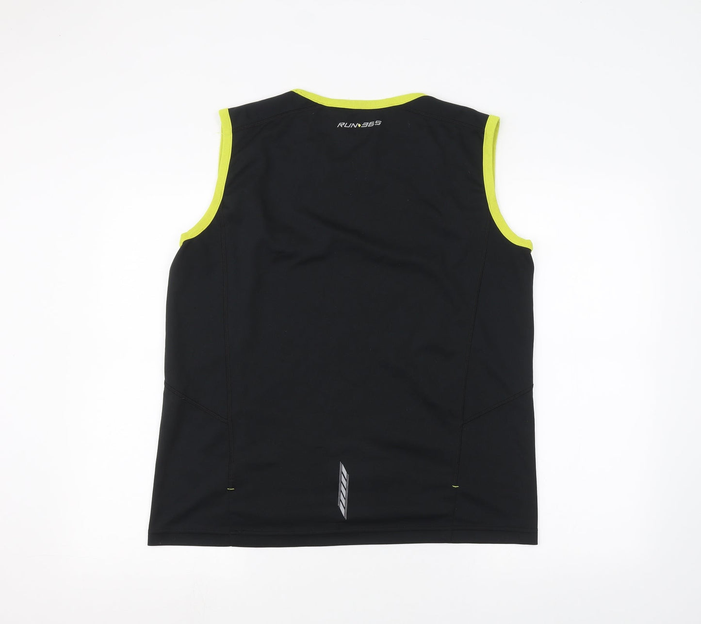 Runi365 Mens Black   Basic Tank Size M