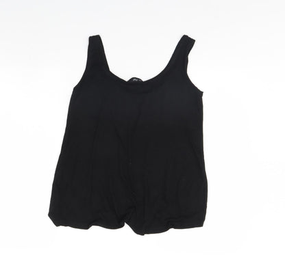 Preloved F&F Womens Black   Basic Tank Size 8 - Back