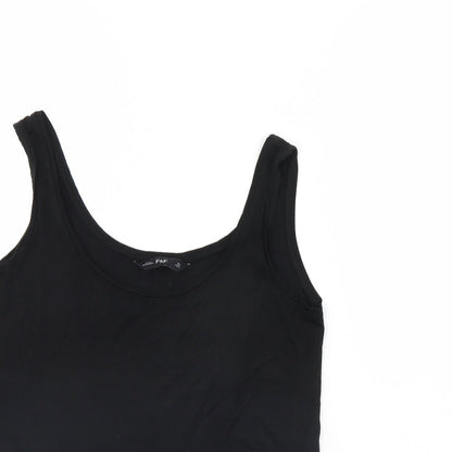 Preloved F&F Womens Black   Basic Tank Size 8 - Detail