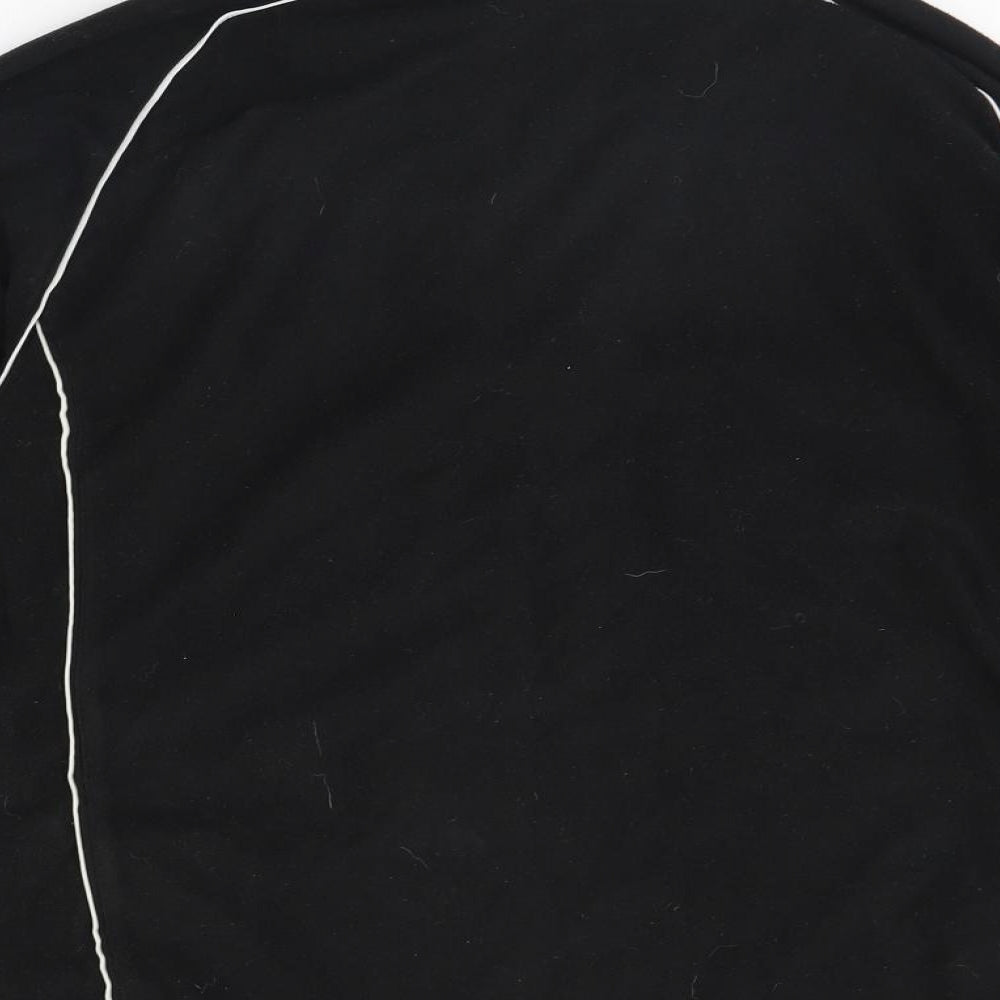 Preworn Womens Black  Fleece Henley Jumper Size 10