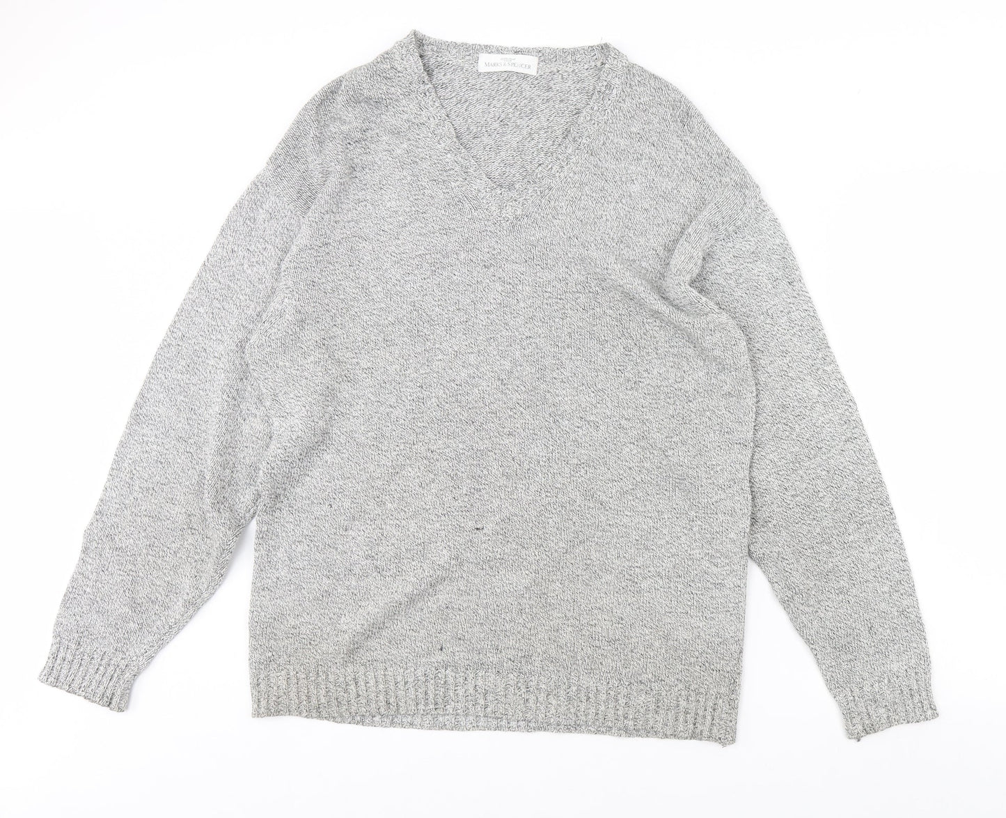 m&s Mens Grey   Pullover Jumper Size M