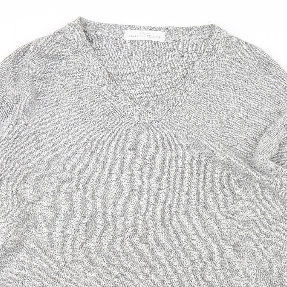 m&s Mens Grey   Pullover Jumper Size M