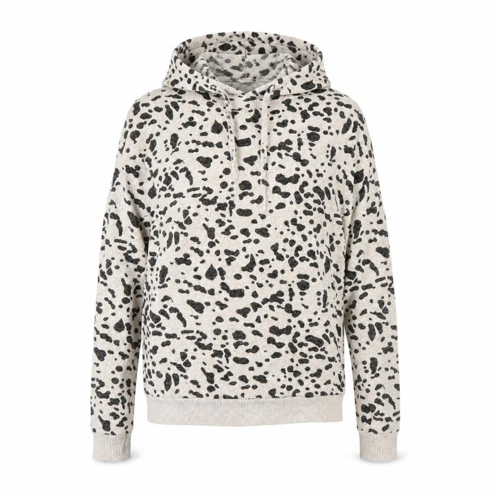 Dorothy Perkins Womens Brown Animal Print  Pullover Hoodie Size 6