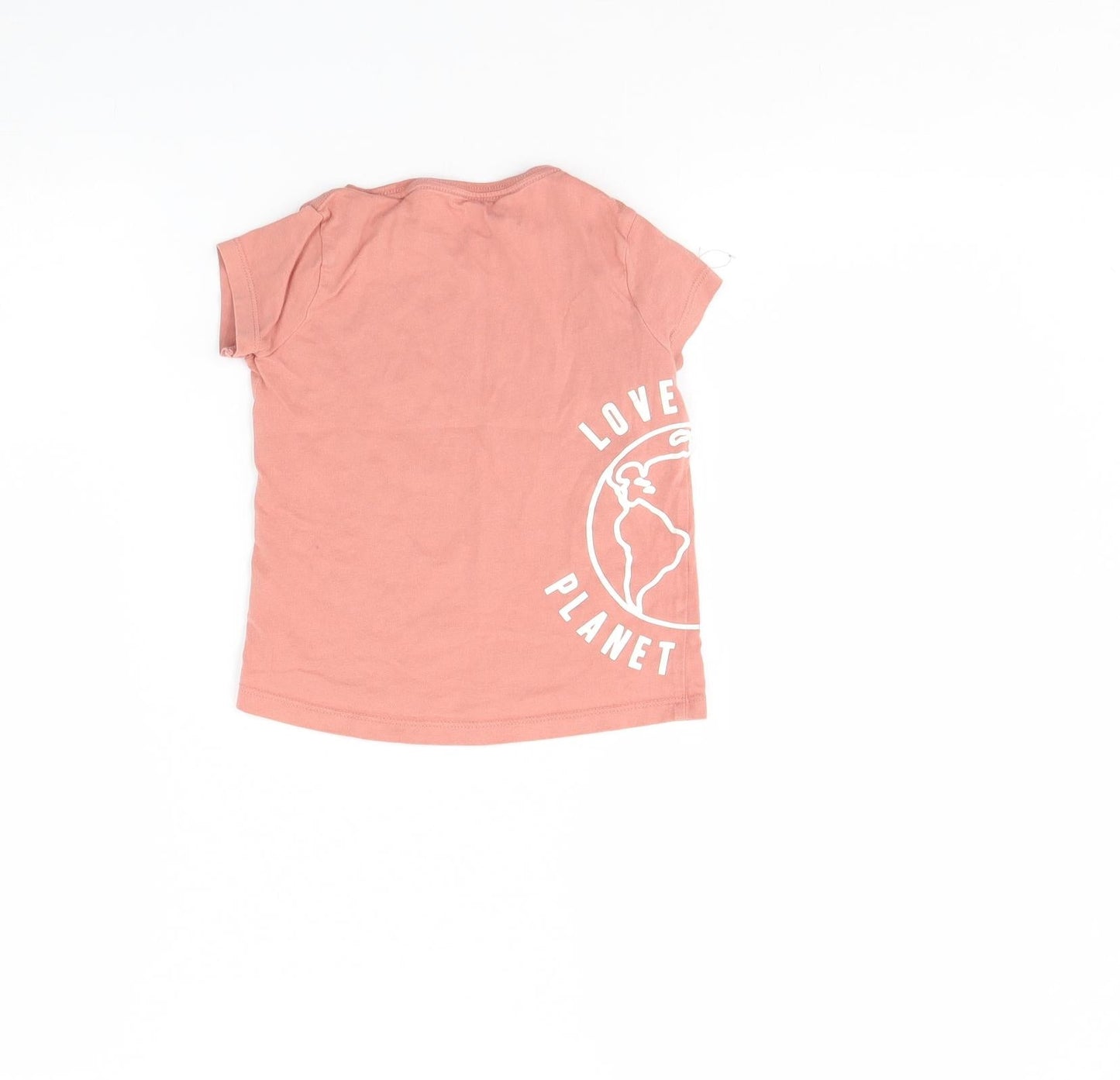 F&F Girls Pink   Basic T-Shirt Size 3 Years  - WWF