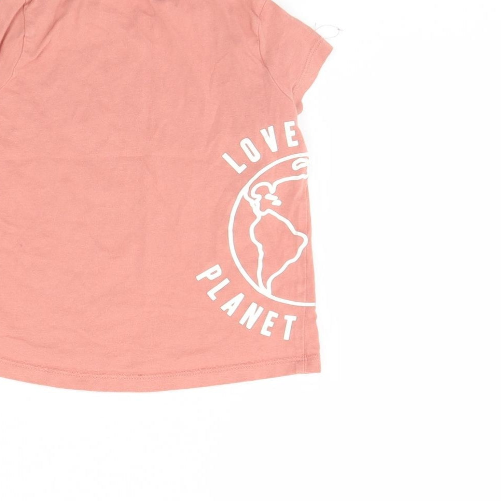 F&F Girls Pink   Basic T-Shirt Size 3 Years  - WWF