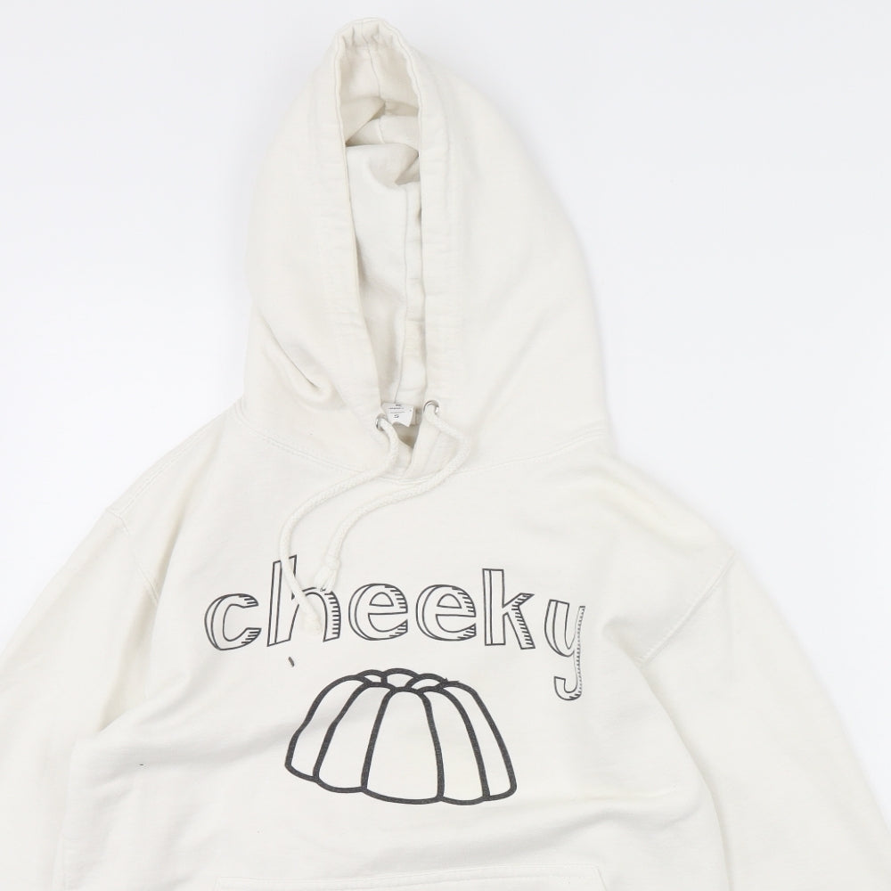 AWD Womens White   Pullover Hoodie Size S