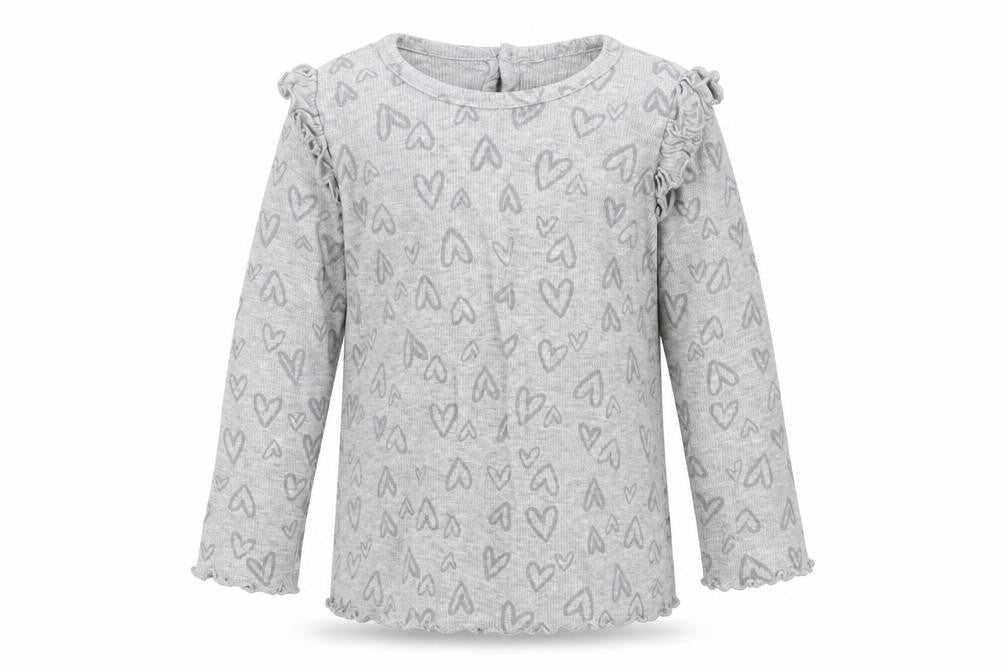 George Girls Grey Geometric  Basic T-Shirt Size 18-24 Months