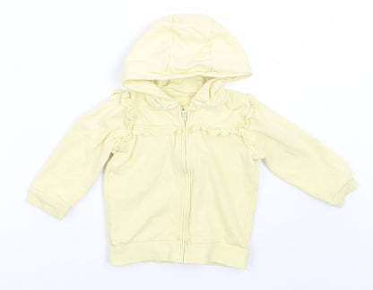 Additional front view of George girls’ yellow jacket, size 12-18, months