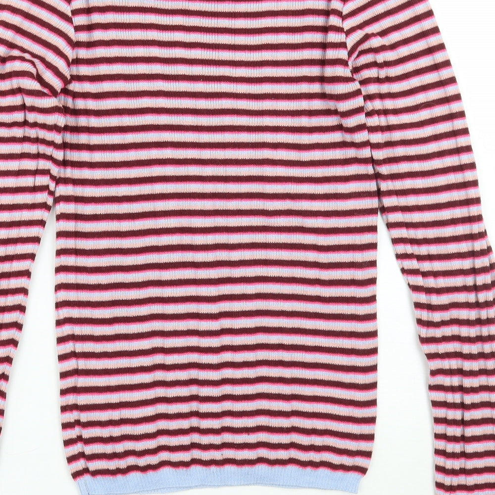 Primark Womens Pink Striped  Pullover Jumper