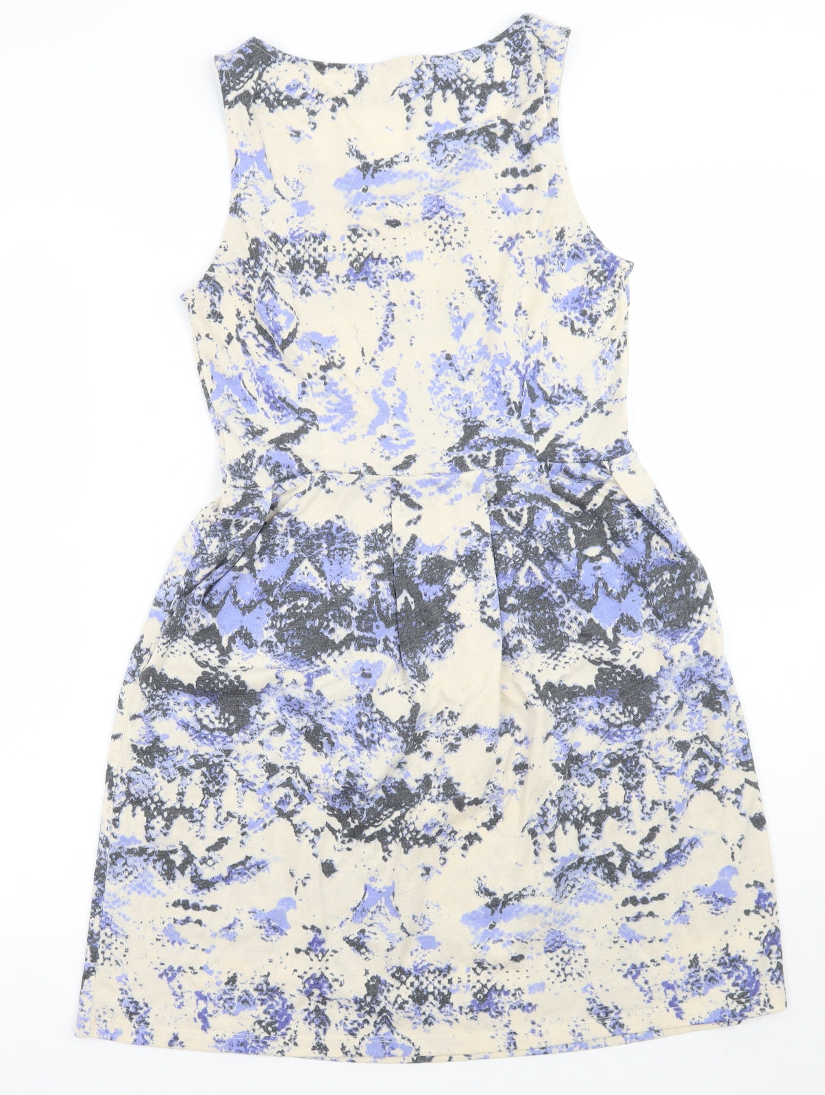 VILA Womens White Floral  A-Line  Size M