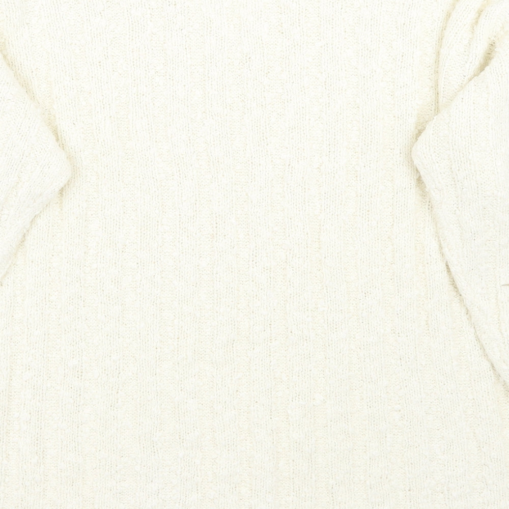 Debbie Morgan Womens Ivory   Pullover Jumper Size M