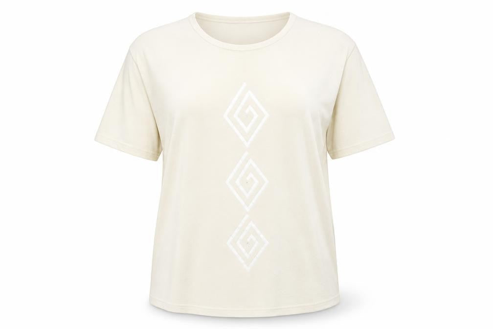Silver stone Womens Ivory   Basic T-Shirt Size XL