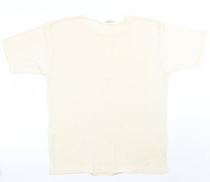 Silver stone Womens Ivory   Basic T-Shirt Size XL