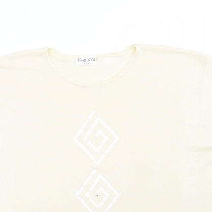 Silver stone Womens Ivory   Basic T-Shirt Size XL