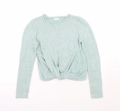 Next Girls Green   Pullover Jumper Size 8 Years
