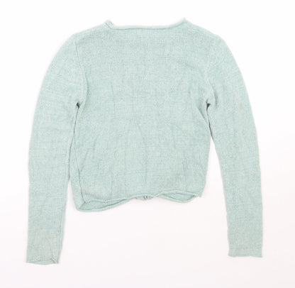 Next Girls Green   Pullover Jumper Size 8 Years